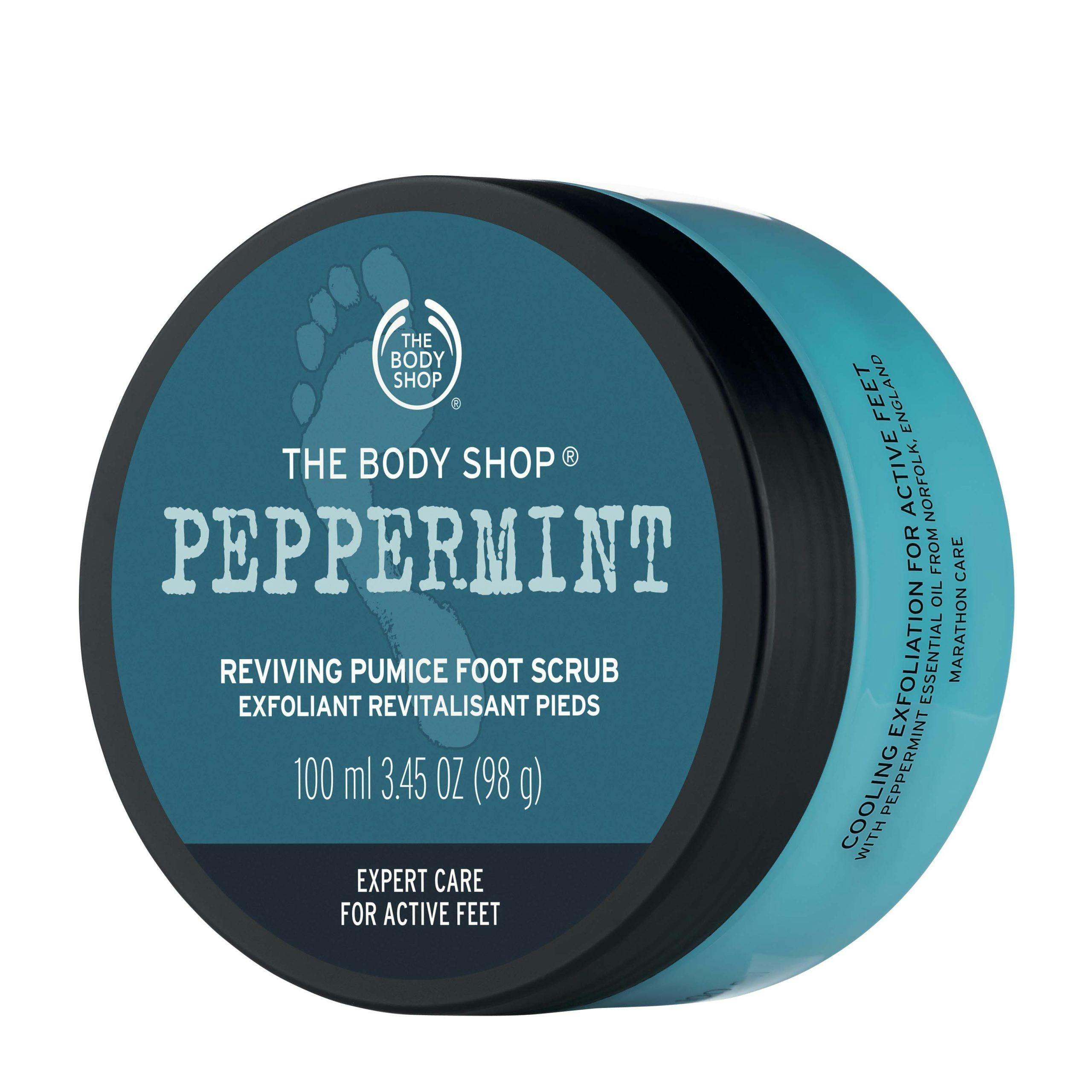 the body shop peppermint reviving pumice foot scrub 100ml 120kr